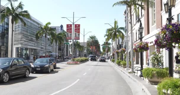 Beverly Hills Usa Aug 2021 Hermoso Rodeo Drive Beverly Hills — Vídeos de Stock