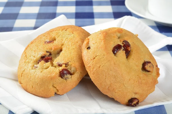 Brusinkový oranžové soubory cookie — Stock fotografie