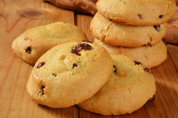 Cranberry oranje cookies — Stockfoto