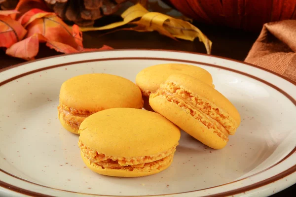 Pumpkin Macaroons — Stock Photo, Image