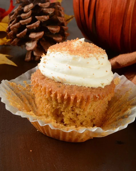 Pumpa cupcake — Stockfoto