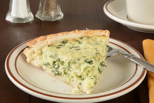 Slice of quiche — Stock Photo, Image