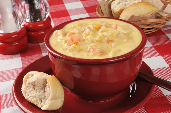 Zuppa di pollo — Foto Stock