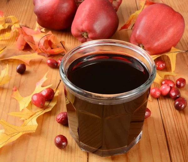 Zumo de manzana arándano — Foto de Stock