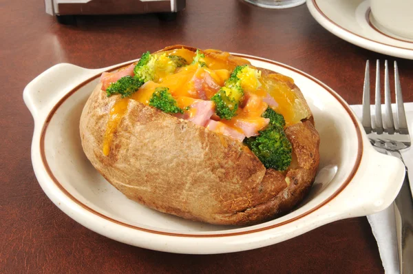 Stuffed baked potato — Stock Photo, Image