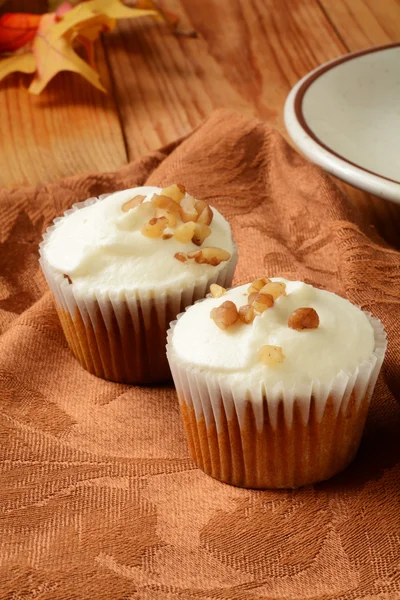 Gourmet carrot cupcakes — Stock Photo, Image