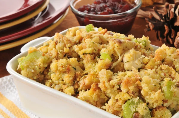 Cornbread stuffing — Stock Photo, Image