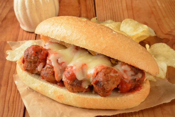 Meatball sandwich — Stock Photo, Image