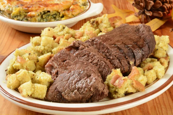 Carne assada com recheio — Fotografia de Stock