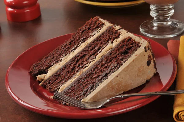 Schokoladen-Espresso-Kuchen — Stockfoto