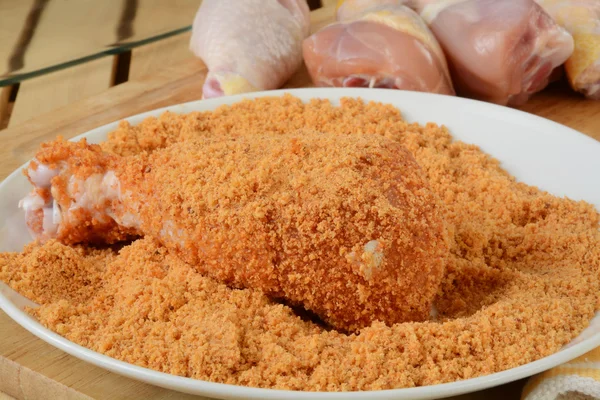 Breaded chicken breast — Stock Photo, Image