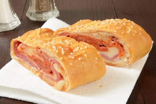 Italiaans brood roll sandwich — Stockfoto