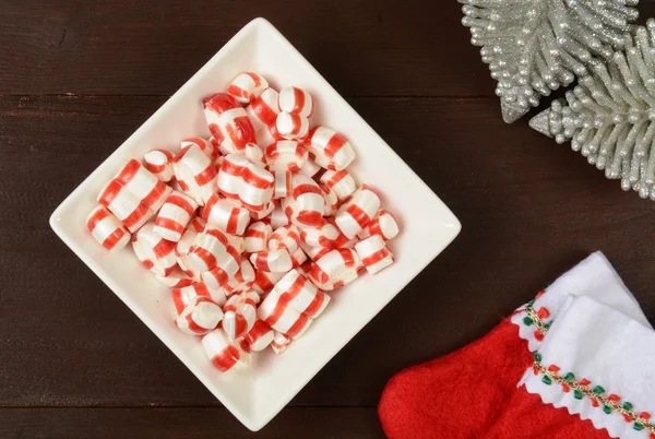 Pepermint Christmas candy — Stock Photo, Image