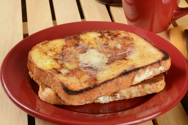 Hot buttered french toast — Stock Photo, Image