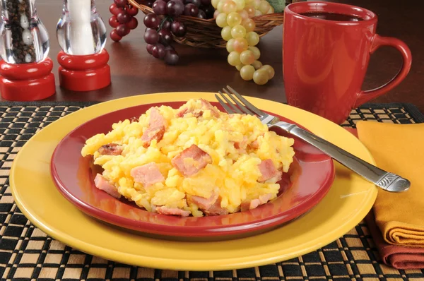 Schinken und Kartoffeln — Stockfoto