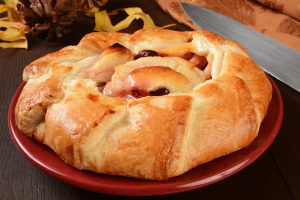 Preiselbeer-Apfel-Galette — Stockfoto