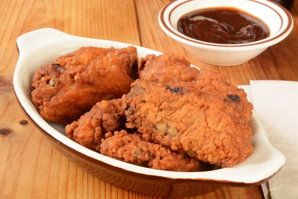 Plate of chicken wings — Stock Photo, Image