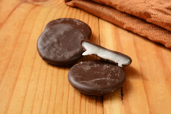 Galletas de menta de chocolate — Foto de Stock