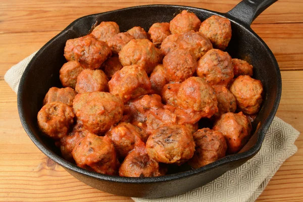 Stapel van Italiaanse meatballs — Stockfoto