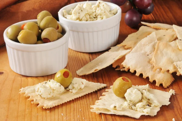 Snack mediterranei assortiti — Foto Stock