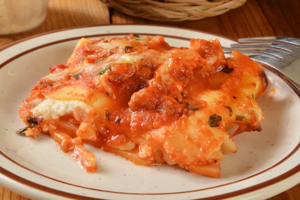 Negozio comprato lasagne — Foto Stock