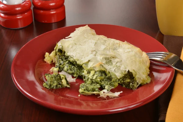 Spinach and kale pie — Stock Photo, Image