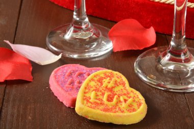 Sevgililer günü kurabiyeleri