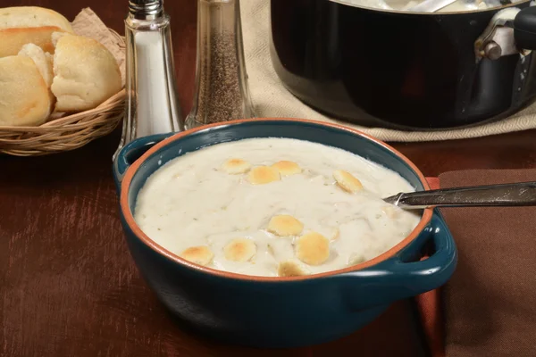 Clam chowder — Stock Photo, Image