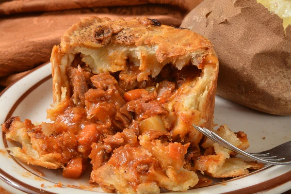 Bife e tarte de cerveja — Fotografia de Stock