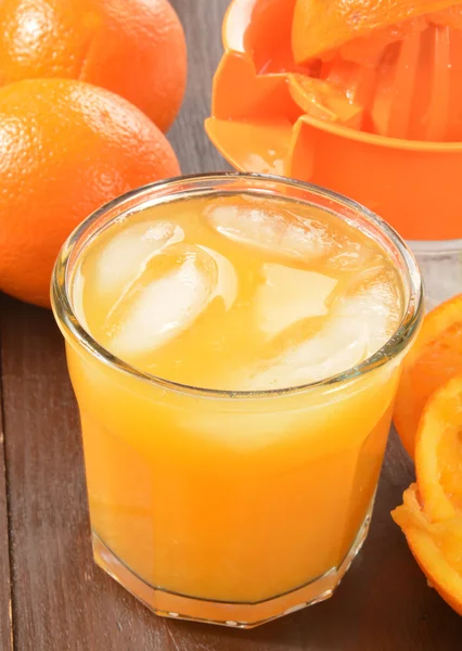 Jus d'orange en verre — Photo