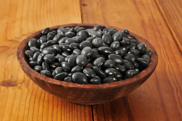 Organic black beans — Stock Photo, Image