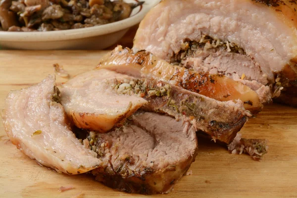Porchetta pork roast — Stock Photo, Image