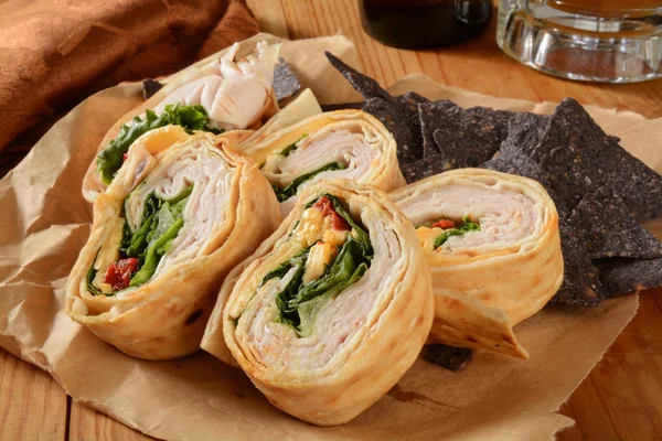 Sandwich wrap poulet — Photo