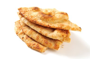 Naan ekmek dilimleri