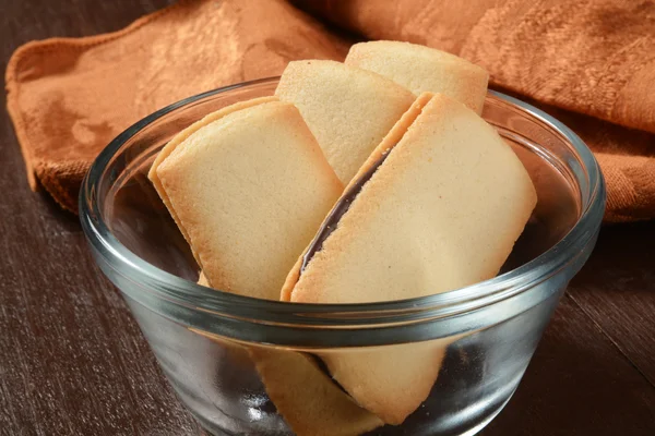 Biscuits remplis de chocolat — Photo