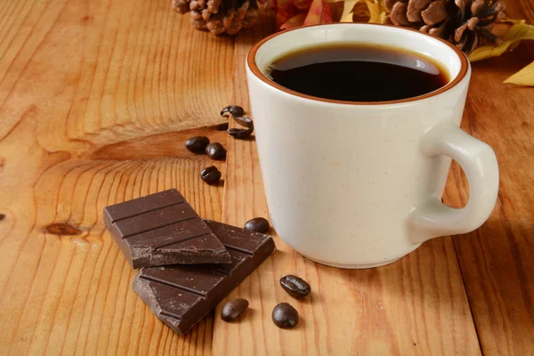 Café con chocolate negro — Foto de Stock