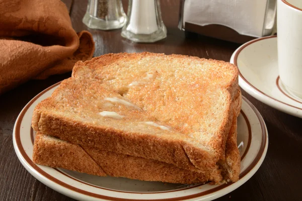 Whole wheat toast — Stock Photo, Image