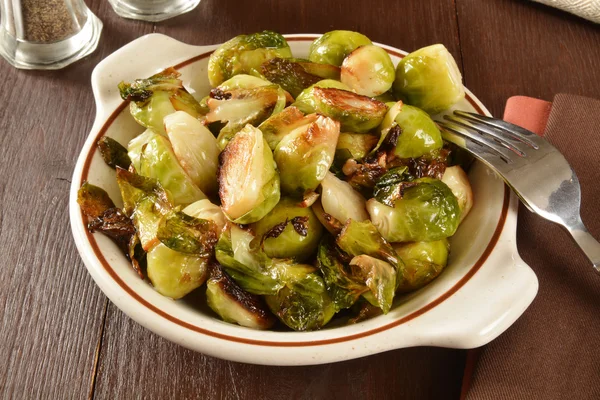 Fried brussels sprouts — Stock Photo, Image