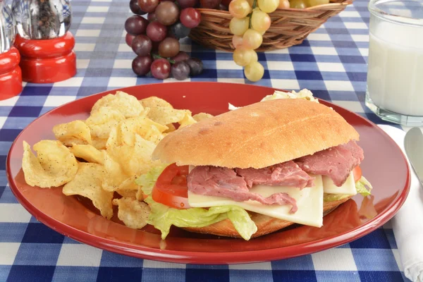 Sandwich de carne asada — Foto de Stock