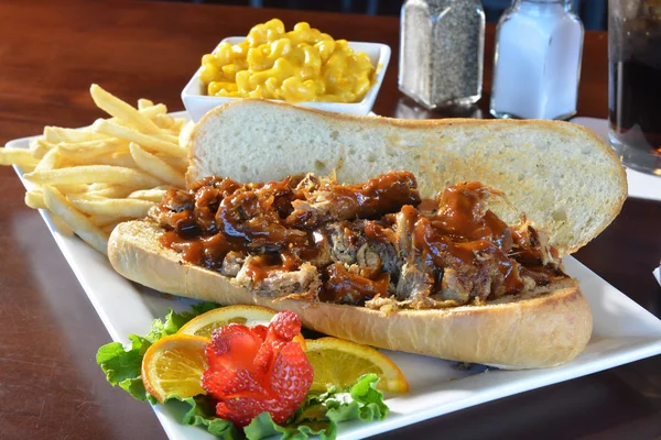 Pulled pork sandwich — Stock Photo, Image