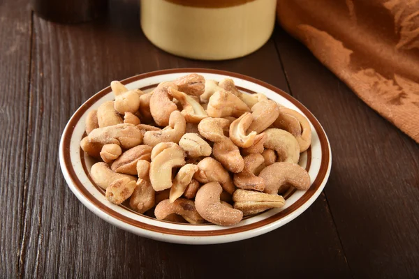 Roasted salted cashews — Stock Photo, Image