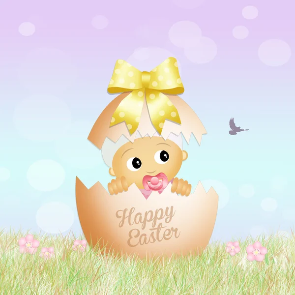 Baby of Easter — Stock Photo, Image
