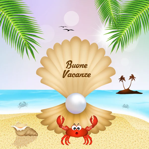 Illustrazione delle vacanze estive — Foto Stock