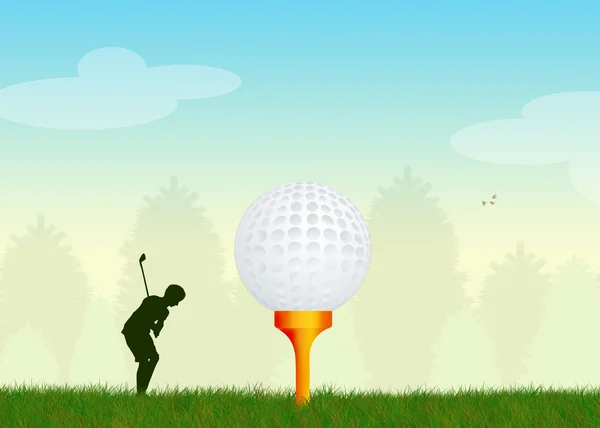 Golf spielen — Stockfoto