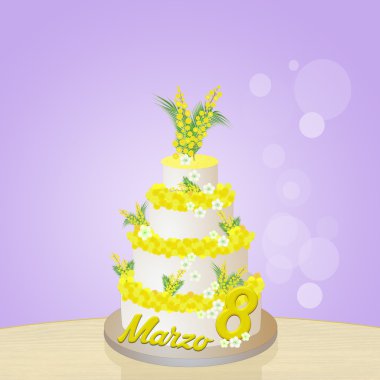 Mimoza pasta kadınlar günü için