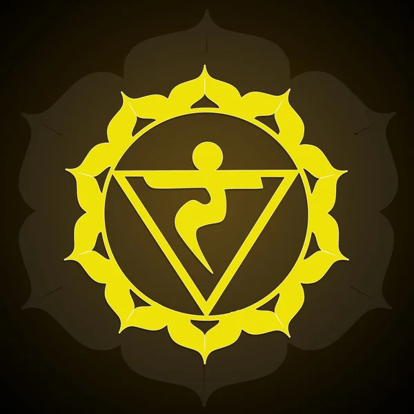 Zonne-Chakra symbool — Stockfoto