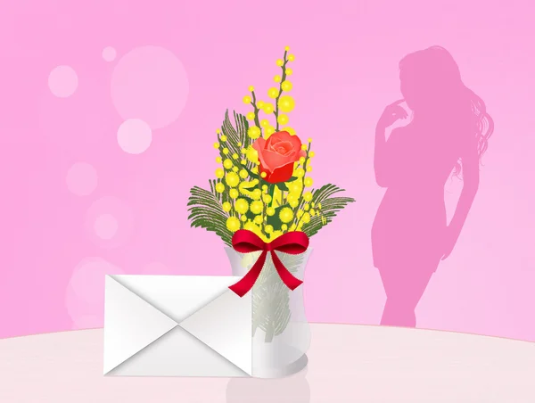 Mimosa para el Día de la Mujer — Foto de Stock