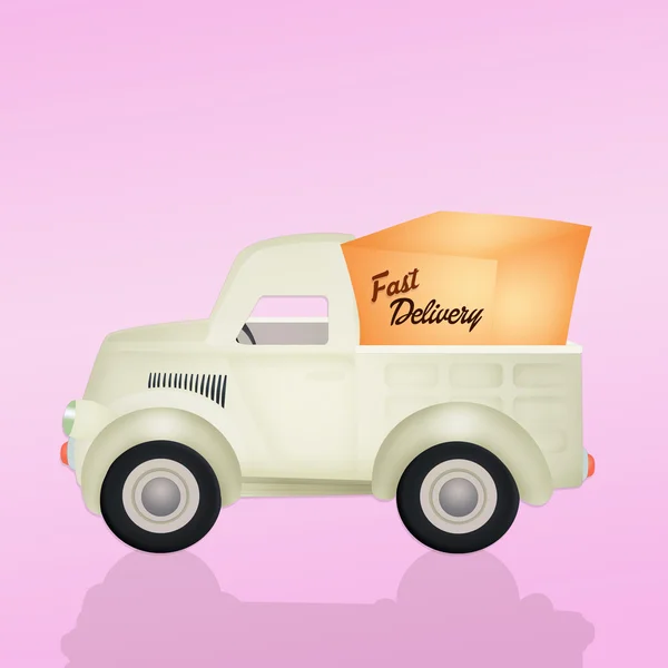 Fast delivery truck — Stock Photo, Image