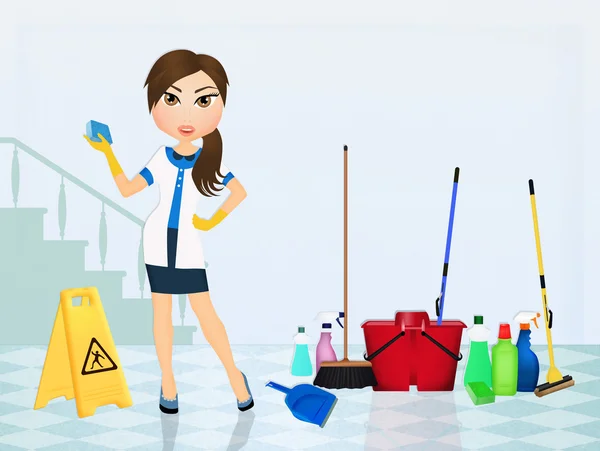 Ilustración del servicio de limpieza — Foto de Stock