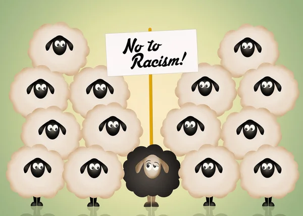 Illustration du racisme — Photo